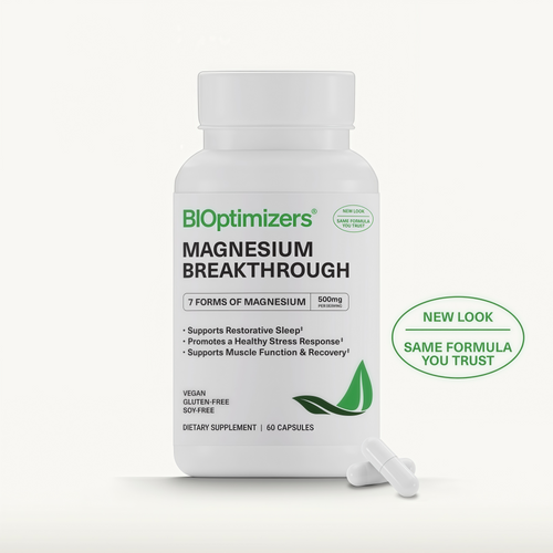 BIOptimizers Magnesium Breakthrough 500mg, 7 Forms of Magnesium 30 Capsules